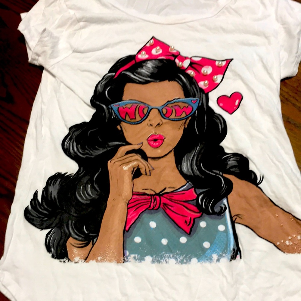 Shirt with black women on it
